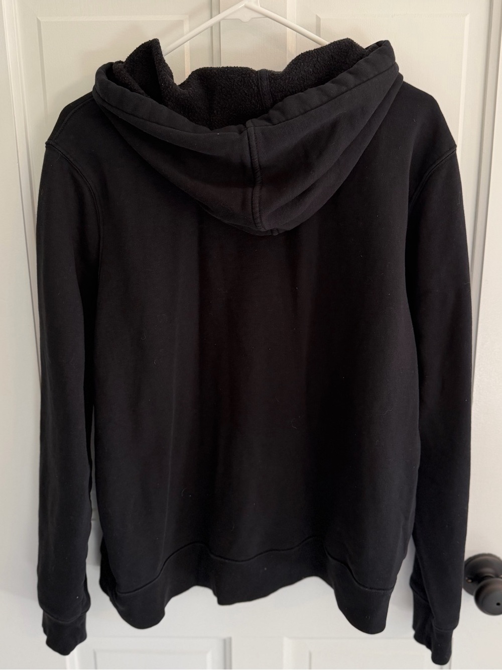 Old Navy Black Full Zip Hoodie XL Cotton Blend Sweatshirt Jacket - Picture 7 of 7